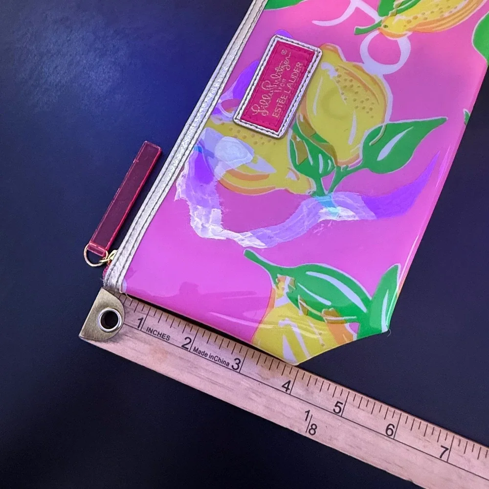 Lilly Pulitzer for Estee Lauder Makeup Bag Pink Lemon & Ipsy Tie‎ Dye Pouch Set